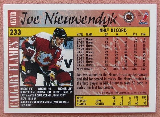 НХЛ Джо Ньювендайк Калгари Флэймз № 233 1