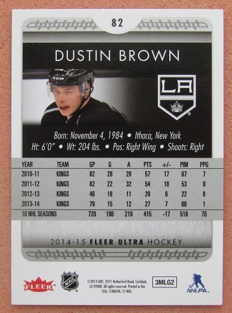 НХЛ Дастин Браун Лос-Анжелес Кингз № 82 1