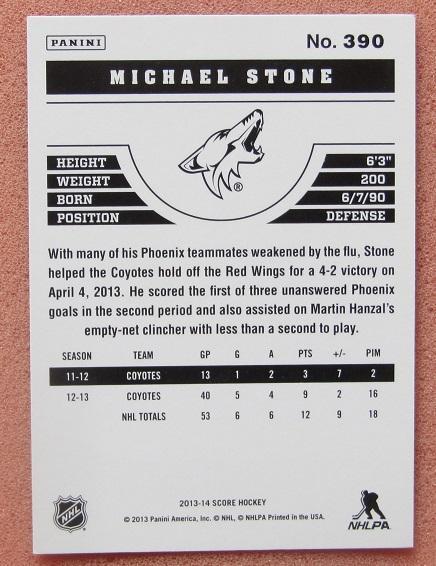 НХЛ Майкл Стоун Финикс Койотис № 390 1