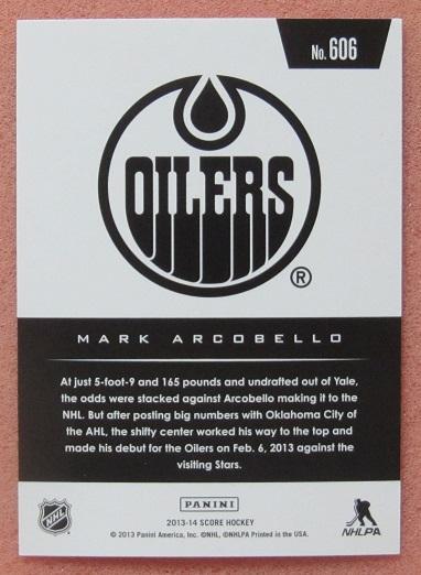 НХЛ Марк Аркобелло Эдмонтон Ойлерз № 606 1