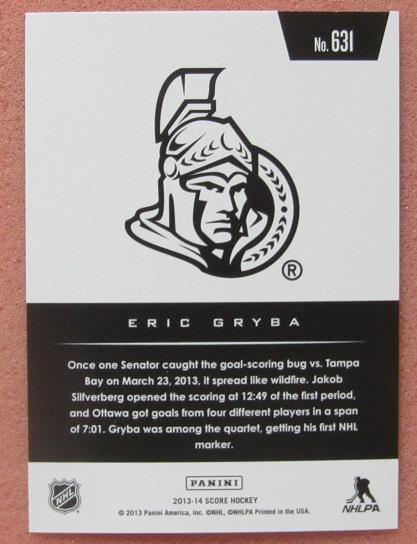 НХЛ Эрик Грайба Оттава Сенаторз № 631 1