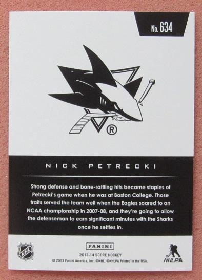 НХЛ Ник Петрески Даллас Старз № 634 1
