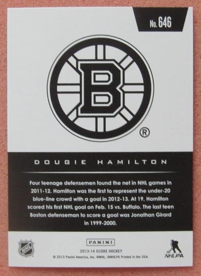 НХЛ Дуги Хэмилтон Бостон Брюинз № 646 1