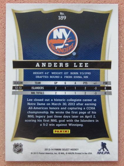 НХЛ Андерс Ли Нью-Йорк Айлендерс № 189 1