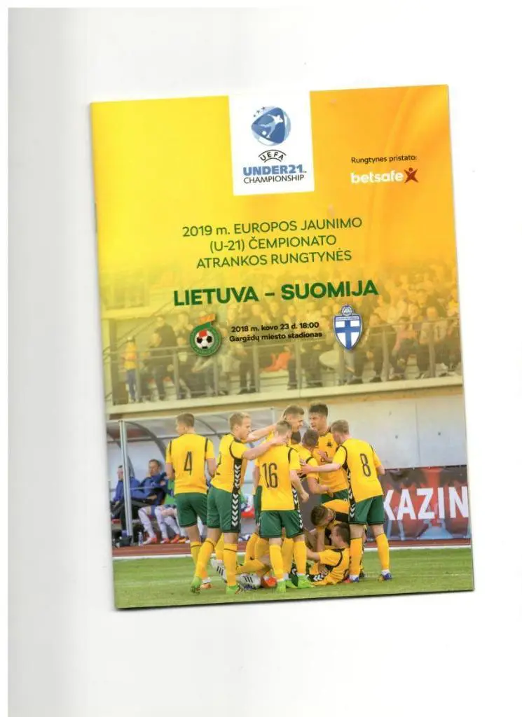 Литва - Финляндия 23.03.2018 отборочный Чемпионата Европы 2019 Ю-21