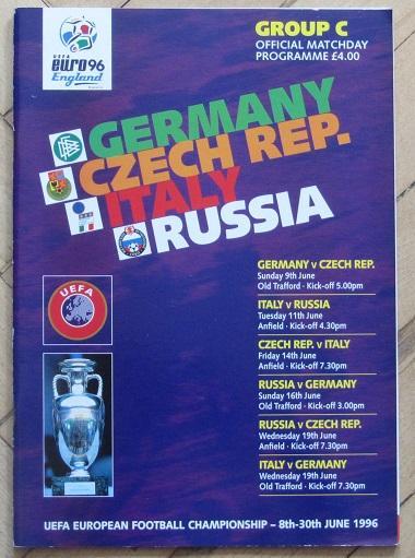 чемпионат Европы 1996 Германия Чехия Италия Россия