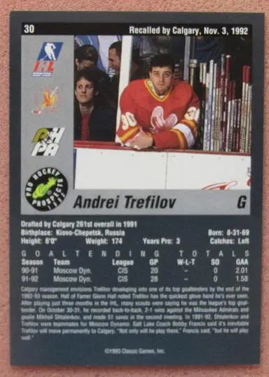 НХЛ Андрей Трефилов Солт-Лейк Голден Иглз Кирово-Чепецк Динамо Москва Казань 30 1
