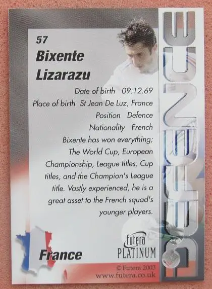 Биксант Лизаразю Франция № 57 1