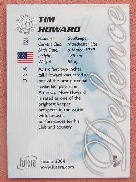 Тим Ховард США № 8 1