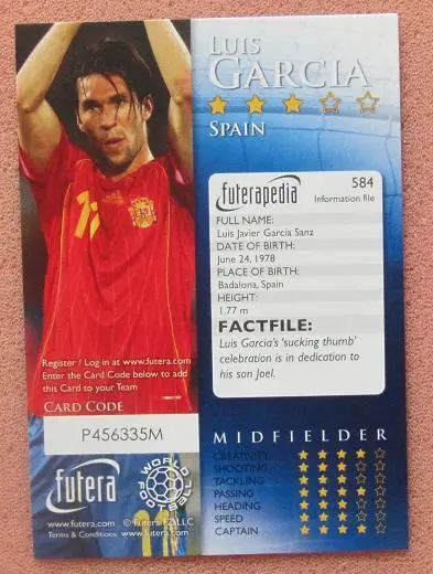 Луис Гарсия Испания № 584 1