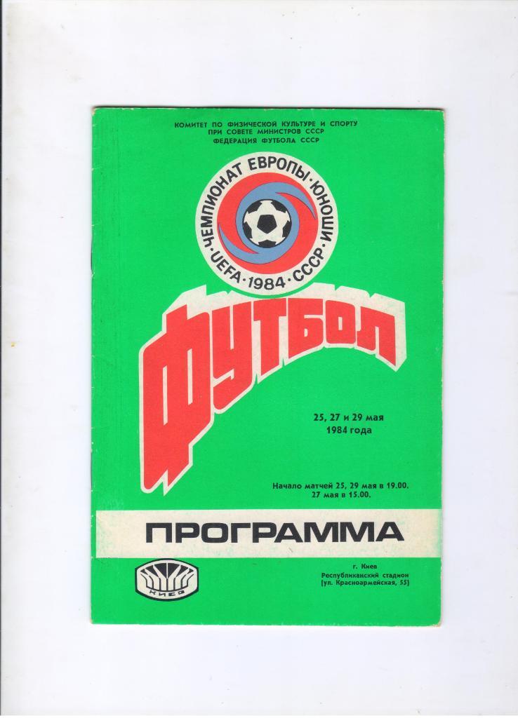 Чемпионат Европы юноши Киев 1984