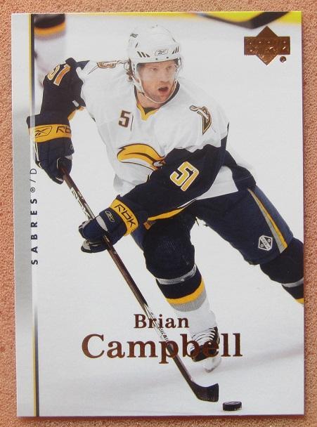 НХЛ Брайан Кэмпбелл Баффало Сейбрз № 137