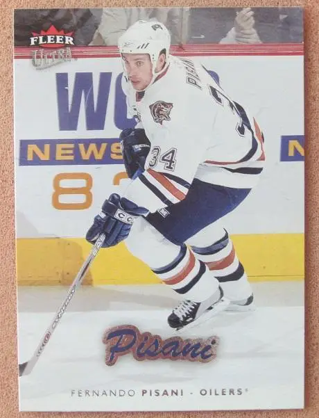 НХЛ Фернандо Пизани Эдмонтон Ойлерз № 82
