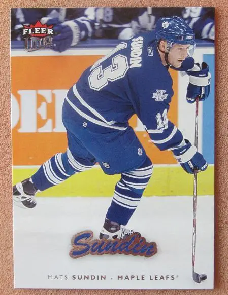 НХЛ Матс Сундин Торонто Мэйпл Лифс № 181