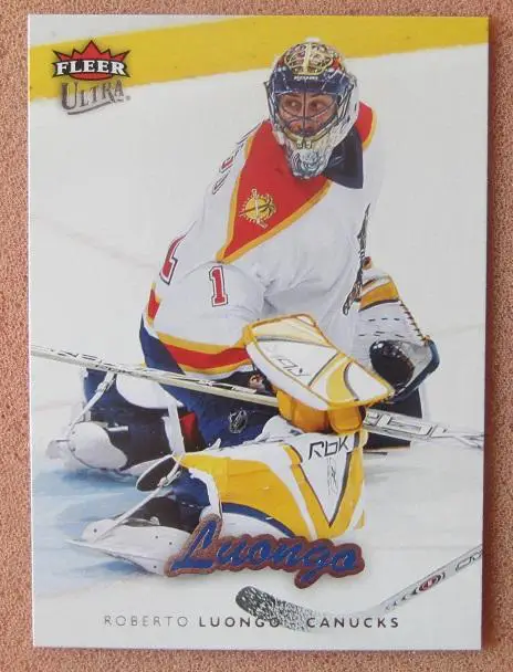 НХЛ Роберто Луонго Ванкувер Кэнакс № 189