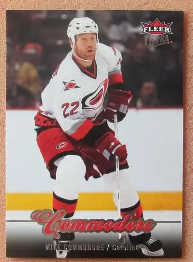 НХЛ Майк Коммодор Каролина Харрикейнз № 165