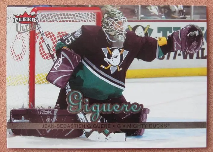 НХЛ Жан-Себастьян Жигер Анахайм Майти Дакс № 1