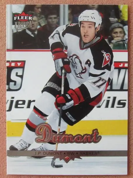 НХЛ Жан Пьер Дюмон Баффало Сейбрз № 28