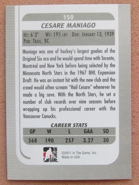НХЛ Цезарь Маниаго Миннесота Норт Старз № 150 1