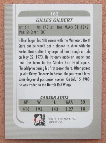 НХЛ Жиль Гилберт Миннесота Бостон Детройт № 162 1