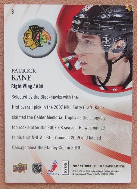 НХЛ Патрик Кейн Чикаго Блэкхокс № 8 1