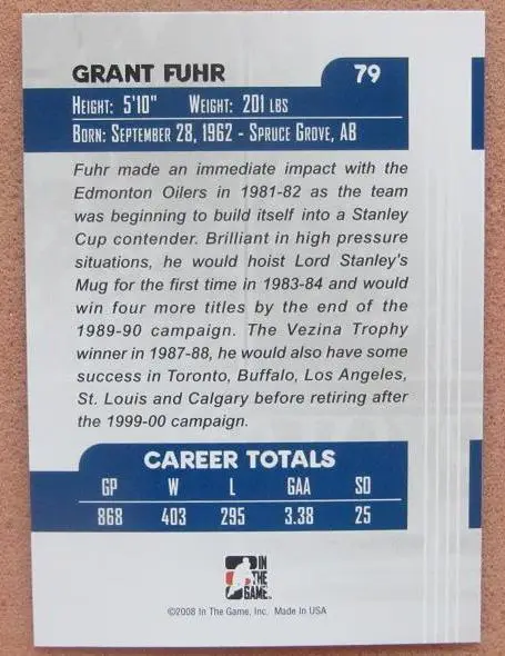 НХЛ Гран Фюр Эдмонтон Ойлерз № 79 1