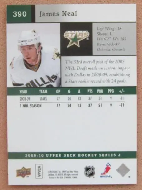 НХЛ Джеймс Нил Даллас Старз № 390 1