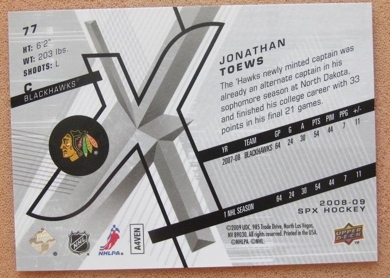 НХЛ Джонатан Тэйвз Чикаго Блэкхокс № 77 1