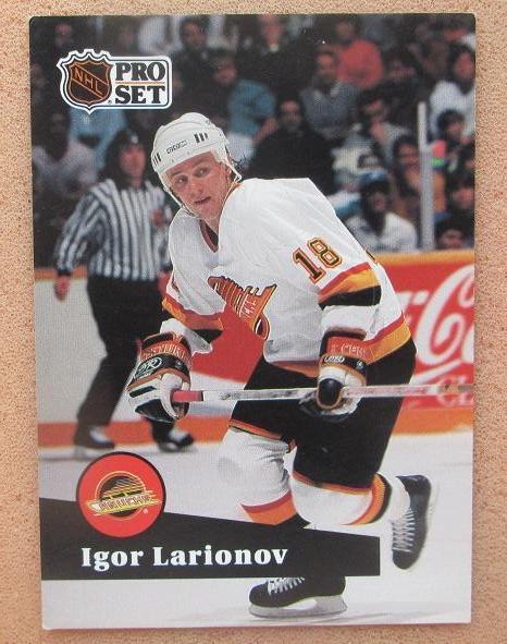 НХЛ Игорь Ларионов Ванкувер Кэнакс № 246