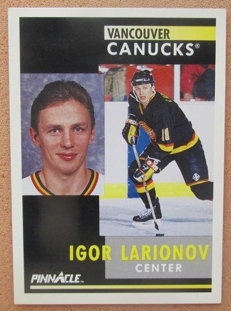 НХЛ Игорь Ларионов Ванкувер Кэнакс № 293