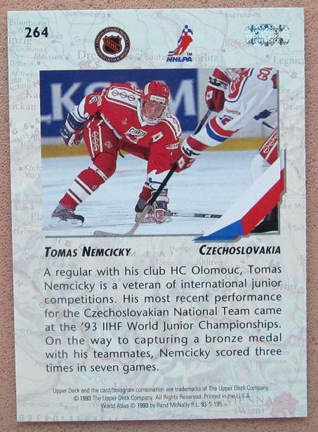 НХЛ Томаш Немчитцки Чехия № 264 1