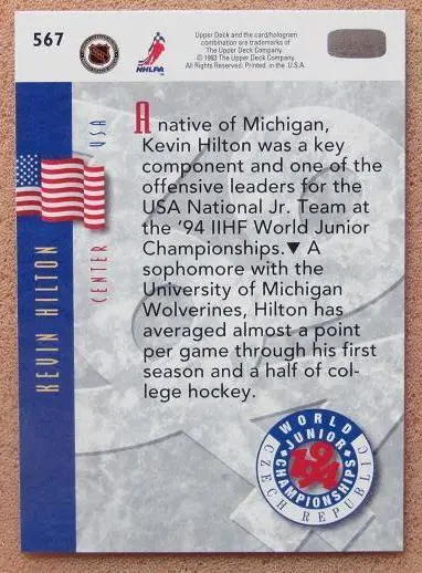 НХЛ Кевин Хилтон США № 567 1