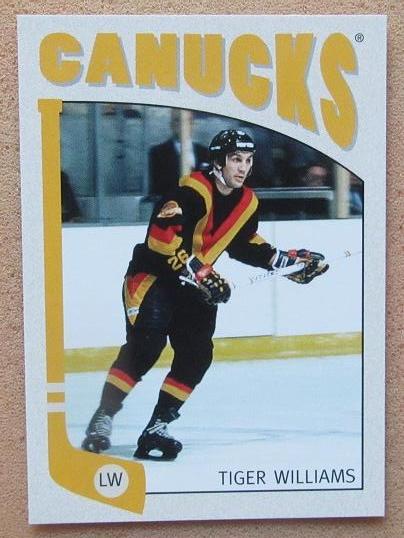 НХЛ Тайгер Уильямс Ванкувер Кэнакс № 117