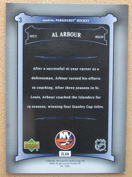 НХЛ Эл Арбур Нью-Йорк Айлендерс № 3 1