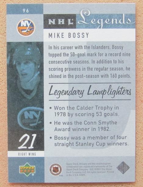 НХЛ Майк Босси Нью-Йорк Айлендерс № 96 1