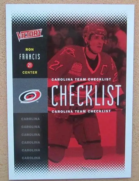 НХЛ Рон Френсис Каролина Харрикейнз № 42