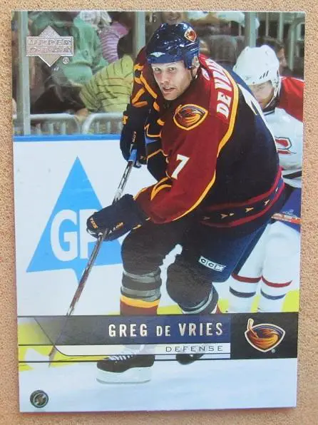 НХЛ Грег Девриз Атланта Трэйшерз № 261