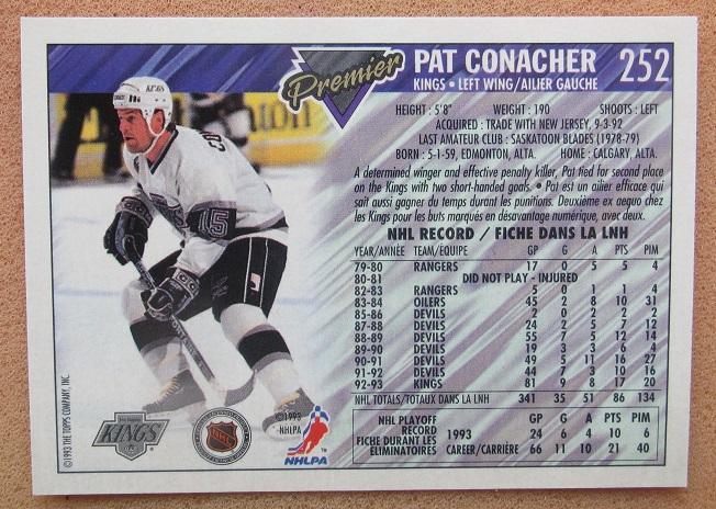 НХЛ Патрик Конахер Лос-Анжелес Кингз № 252 1