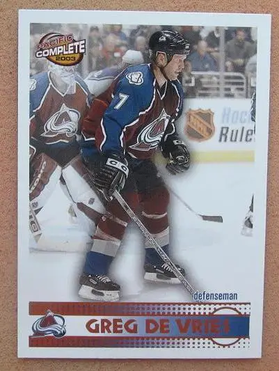 НХЛ Грег Девриз Атланта Трэйшерз № 358