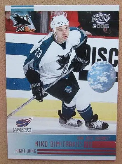 НХЛ Николас Димитракос Сан-Хосе Шаркс № 296