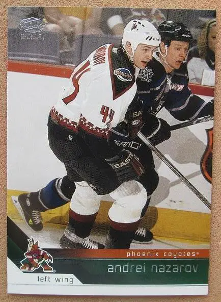 НХЛ Андрей Назаров Финикс Койотис Динамо Москва Новокузнецк Омск № 302