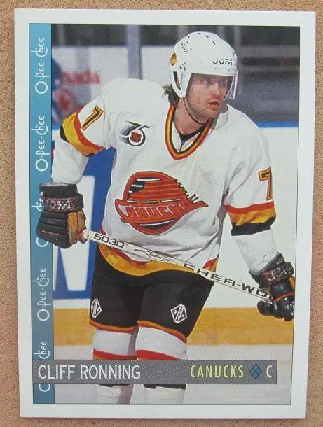 НХЛ Клиф Реннинг Ванкувер Кэнакс № 94