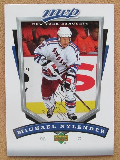 НХЛ Микаэль Нюландер Нью-Йорк Рейнджерс № 199 автограф