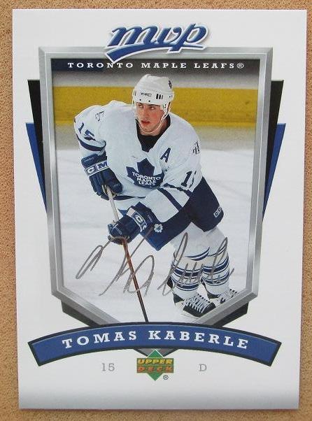 НХЛ Томаш Каберле Торонто Мэйпл Лифс № 272 автограф