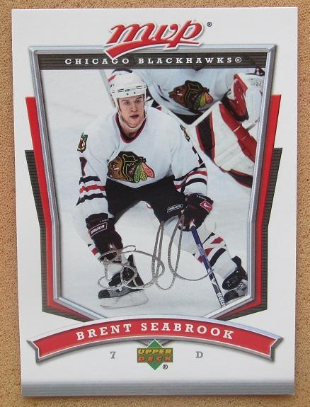 НХЛ Брент Сибрук Чикаго Блэкхокс № 18 автограф