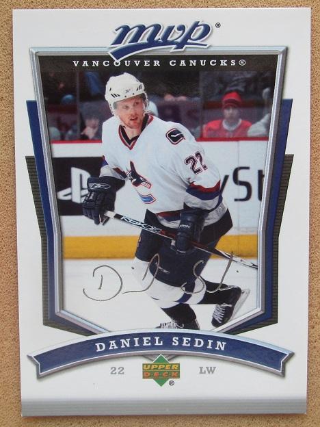 НХЛ Даниэль Седин Ванкувер Кэнакс № 66 автограф