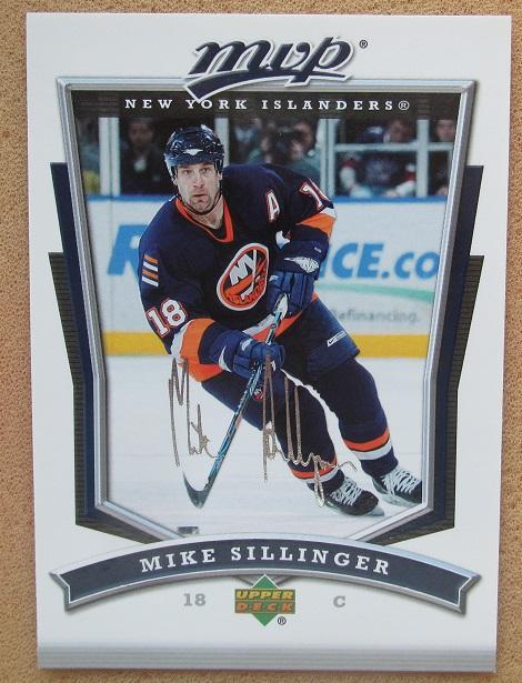 НХЛ Майк Силлинджер Нью-Йорк Айлендерс № 148 автограф