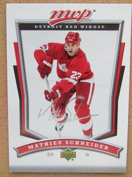 НХЛ Мэтью Шнайдер Детройт Ред Уингз № 238 автограф