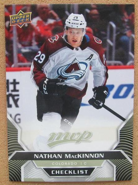 НХЛ Натан Маккиннон Колорадо Эвеланш № 100 чек-лист