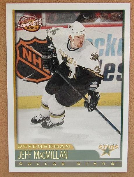 НХЛ Джефф Макмиллан Даллас Старз № 519